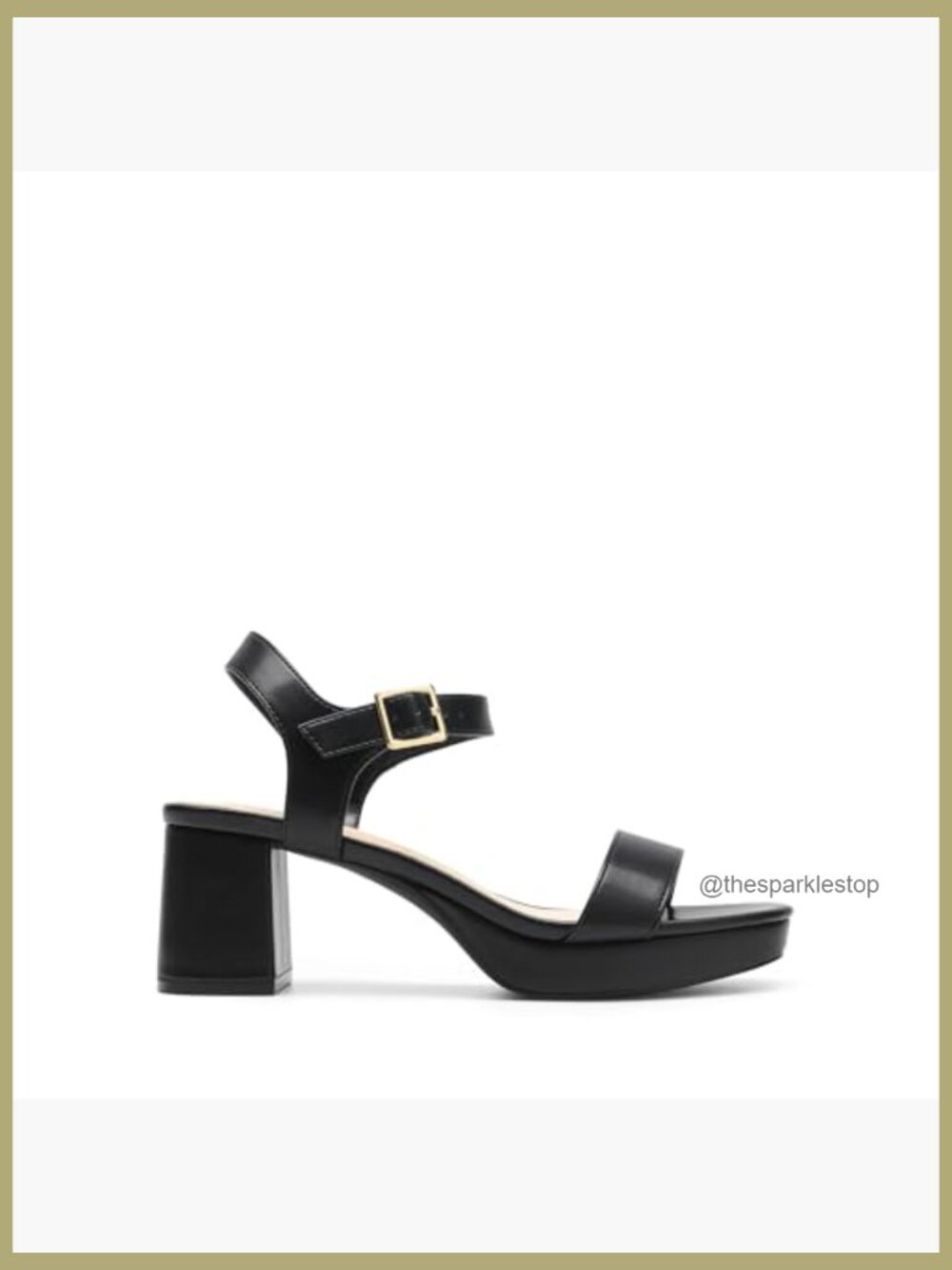 Women's Platform Heels Block Chunky Open Toe Ankle Strap Heel Sandals - Picture 3 of 7